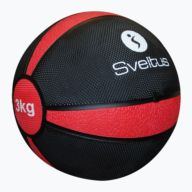 Minge medicinală Sveltus Medicine Ball 3 kg black/red