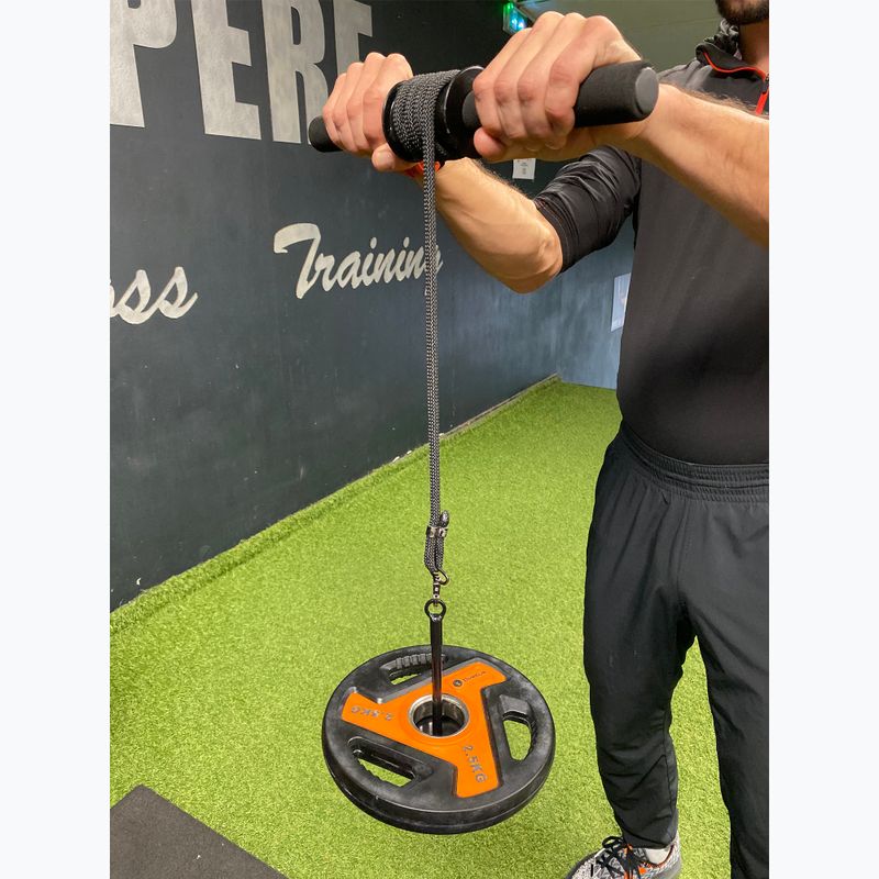 Aparat de antrenament pentru încheieturi și antebrațe Sveltus Wrist Roller black 3