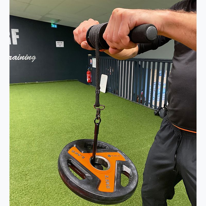 Aparat de antrenament pentru încheieturi și antebrațe Sveltus Wrist Roller black 4