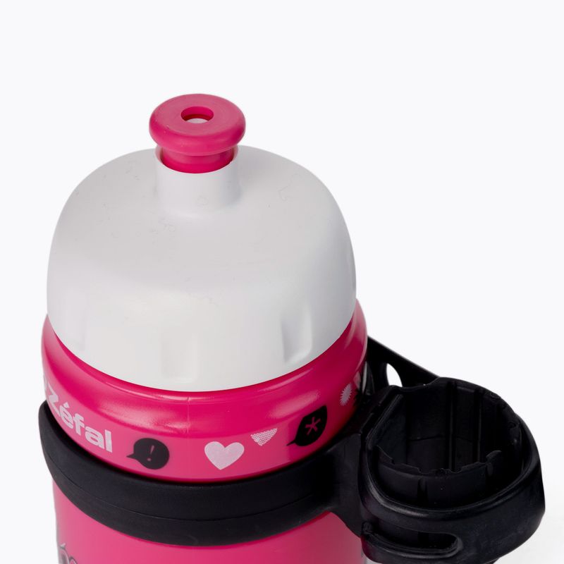 Sticlă de băutură pentru biciclete cu clip Zefal Set Little Z-Ninja Girl roz ZF-162I 4