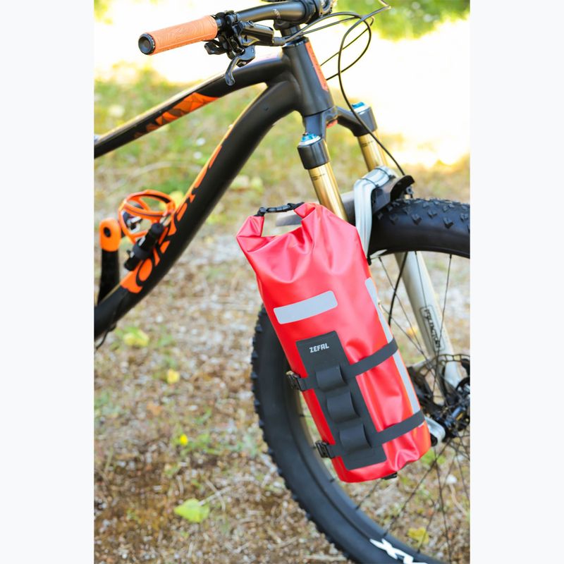 Geantă de bicicletă pentru furcă Zefal Z Adventure Fork Pack & Holder czerwona ZF-7051 4