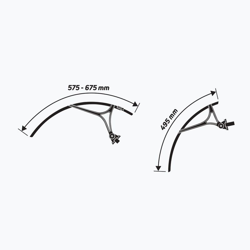 Apărători de noroi pentru biciclete Zefal Shield R35 set black 7
