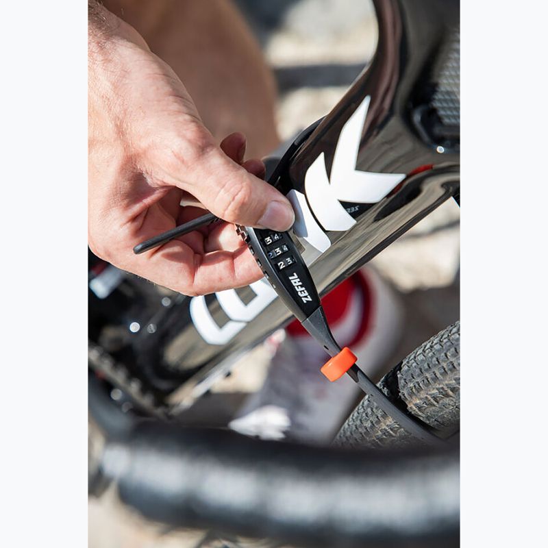 Lacăt pentru bicicletă Zefal K-Traz Zip3 700 XL Level 3 Zip Look black 5