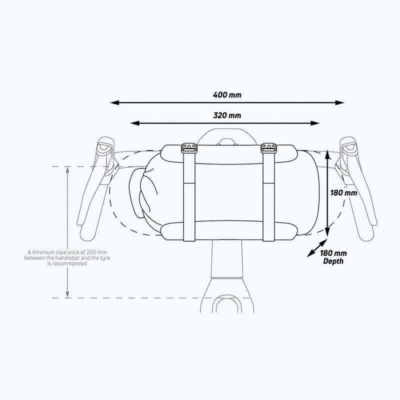 Zefal Bikepacking Bikepacking sac de ghidon cu Adventure F10 roșu ZF-7000 6