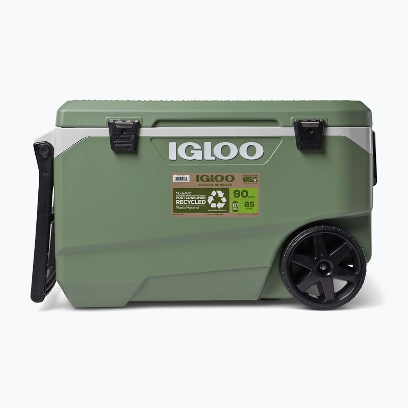 Frigider turistic Igloo Ecocool Latitude 90 Qt Roller 85 l vintage green 2