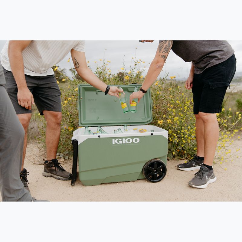 Frigider turistic Igloo Ecocool Latitude 90 Qt Roller 85 l vintage green 11