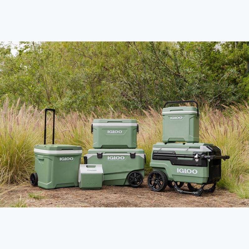 Frigider turistic Igloo Ecocool Latitude 90 Qt Roller 85 l vintage green 14