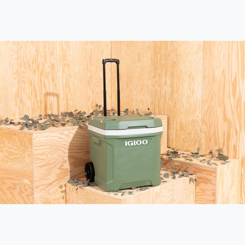 Frigider turistic Igloo Ecocool Latitude 60 Qt Roller 56 l vintage green 10