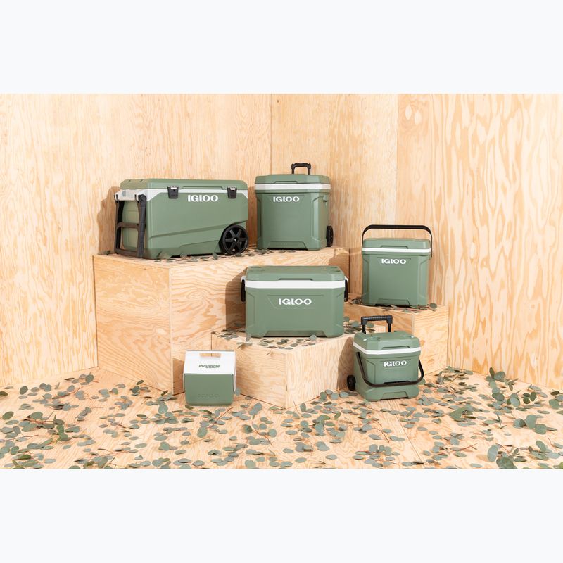 Frigider turistic Igloo Ecocool Latitude 60 Qt Roller 56 l vintage green 11