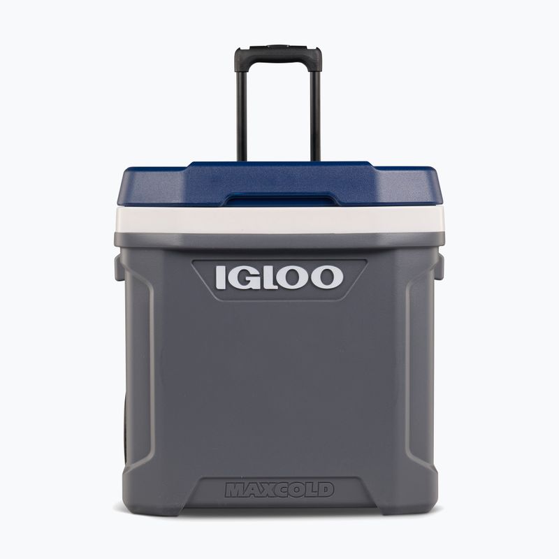 Frigider turistic Igloo Maxcold Latitude 62 Qt Roller 59 l carbonite/ aegean sea