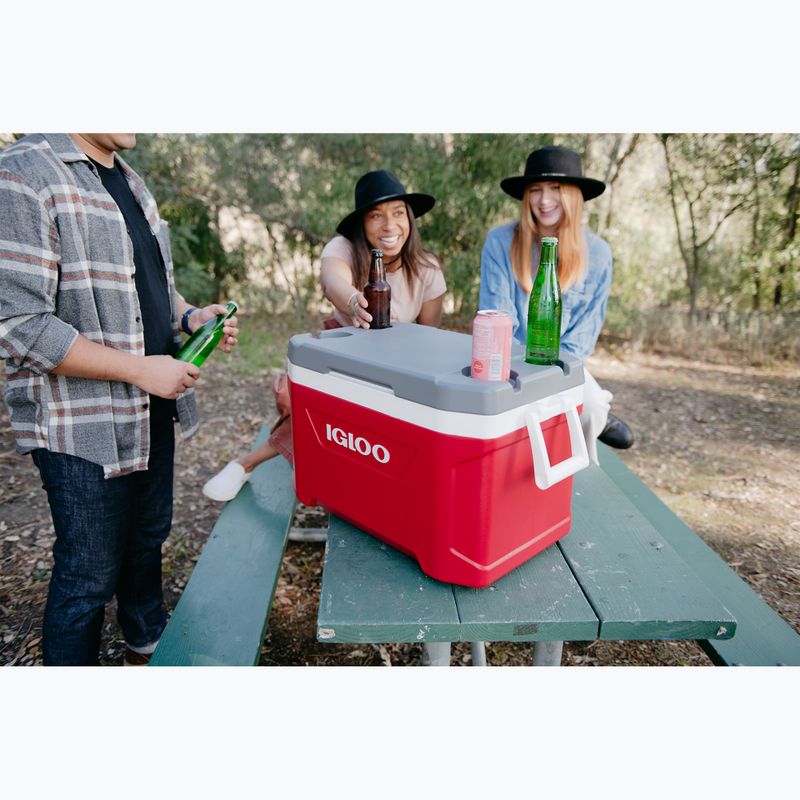Frigider de turism Igloo Latitude 52 roșu/alb/meteorit industrial roșu/alb/meteorit 10