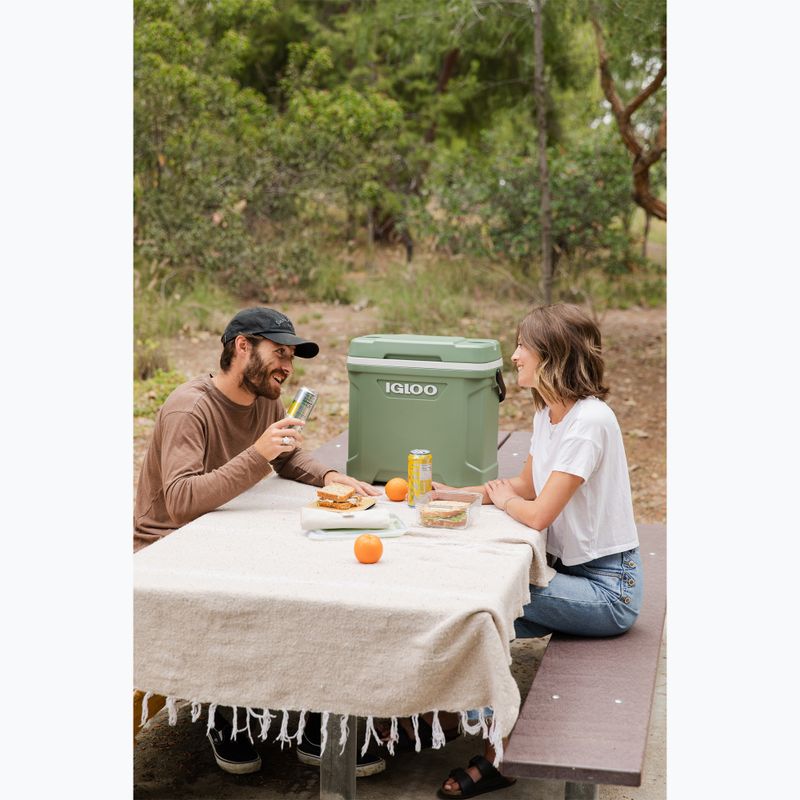 Igloo Ecocool Ecocool Latitude 30 eco gri/verde de epocă/negru frigider turistic 11