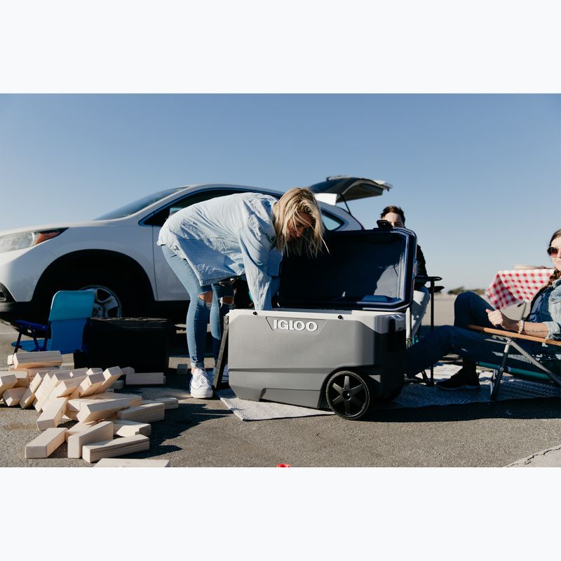 Frigider turistic Igloo Maxcold Latitude 90 Qt Roller 85 l carbonite/aegean sea 13