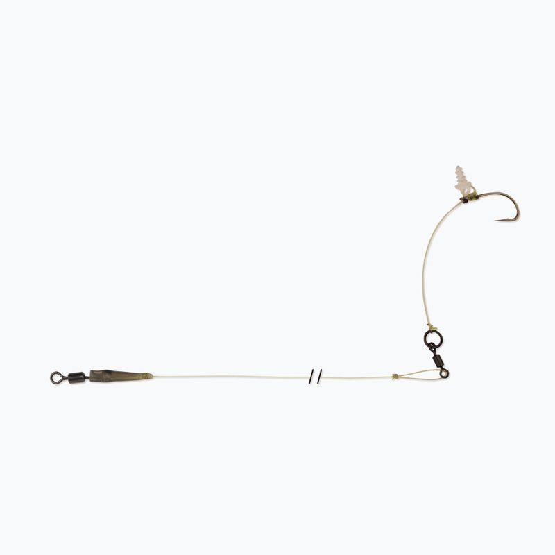 Carp Spirit Hinged Stiff Rig Barbed lider de crap verde ACS340038
