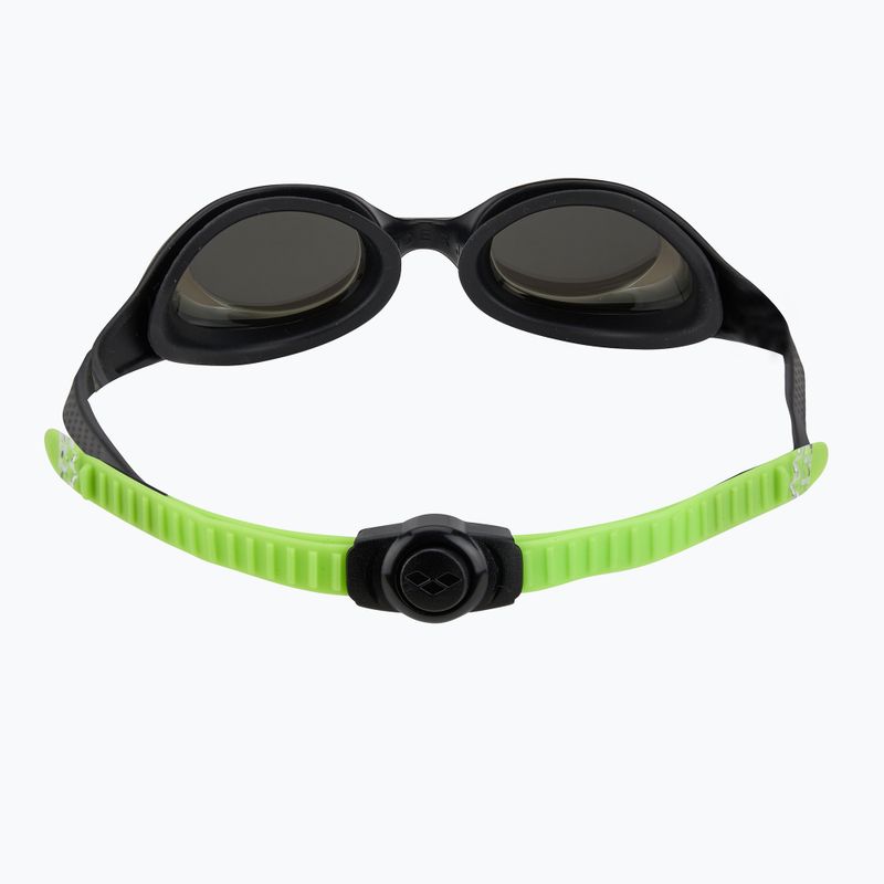 Ochelari de înot pentru copii arena Spider JR Mirror negru/argintiu/verde 4