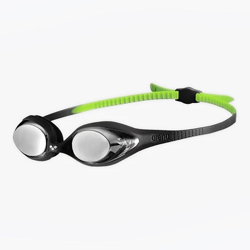 Ochelari de înot pentru copii arena Spider JR Mirror negru/argintiu/verde 5