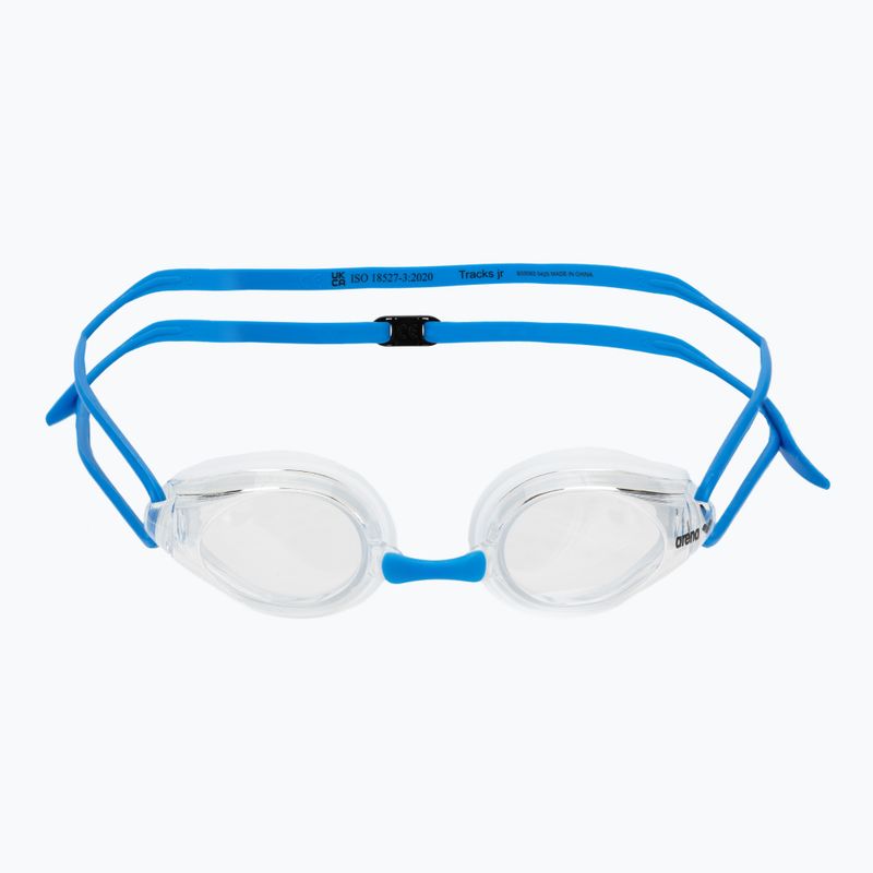 Ochelari de înot pentru copii arena Tracks JR clear/clear/light blue 2