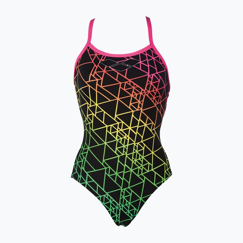 Costum de înot dintr-o bucată pentru femei arena Reticulum One Piece negru 000083/509 5