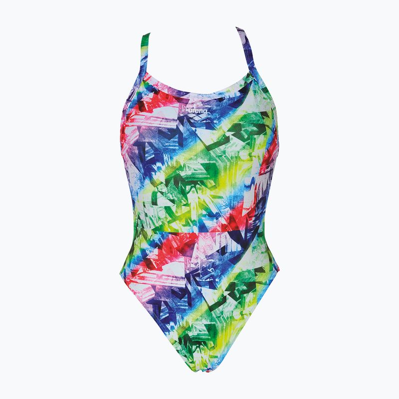 Costum de înot dintr-o bucată pentru femei arena Glitch One Piece colorat 000441/106 4