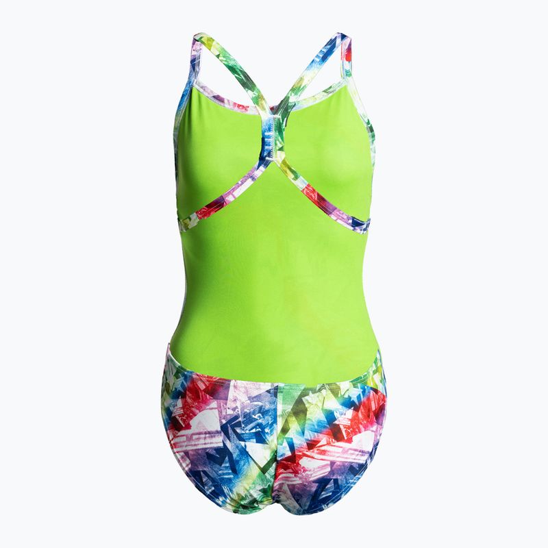 Costum de înot dintr-o bucată pentru femei arena Glitch One Piece colorat 000441/106 2