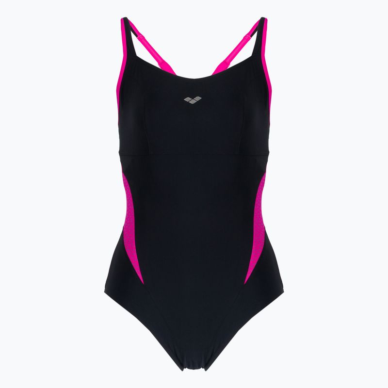 Costum de baie o piesă pentru femei arena Agate Strap Back negru 001261/509