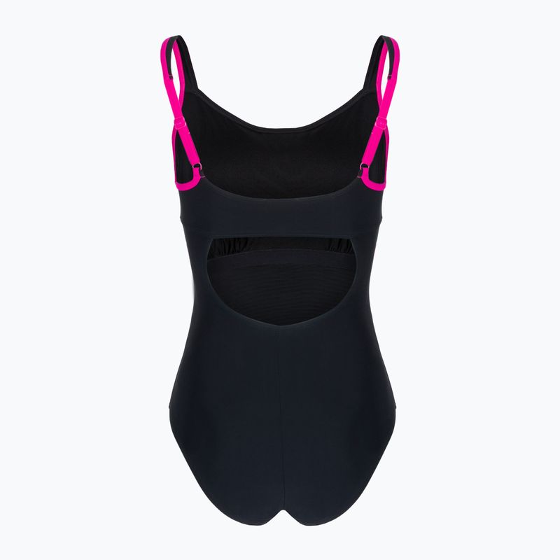 Costum de baie o piesă pentru femei arena Agate Strap Back negru 001261/509 2