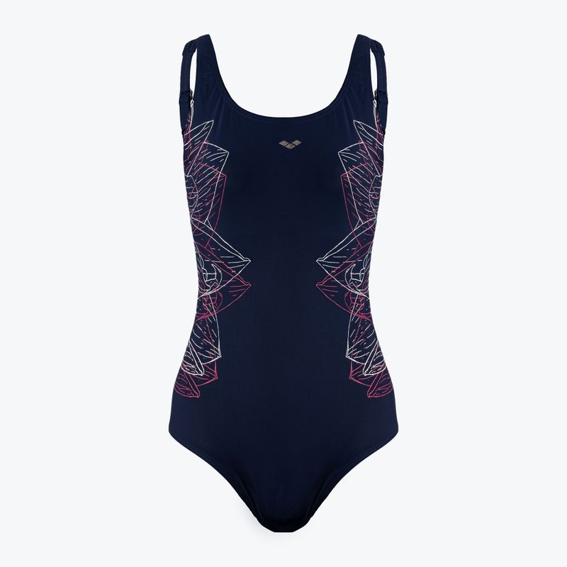 Costum de baie o piesă pentru femei arena Amber Amber Wing Back One Piece albastru marin 001260