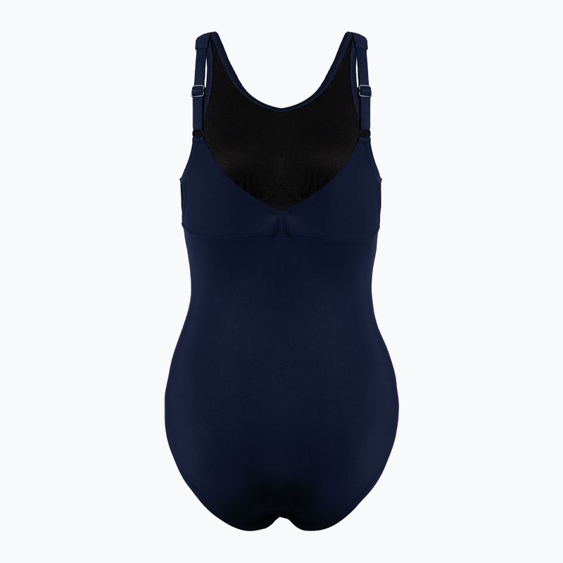 Costum de baie o piesă pentru femei arena Amber Amber Wing Back One Piece albastru marin 001260 2