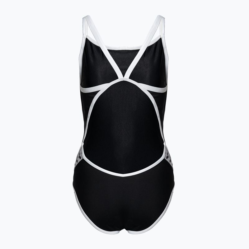 Costum de înot dintr-o bucată pentru femei arena Team Stripe Super Fly Back One Piece negru 001195/501 2