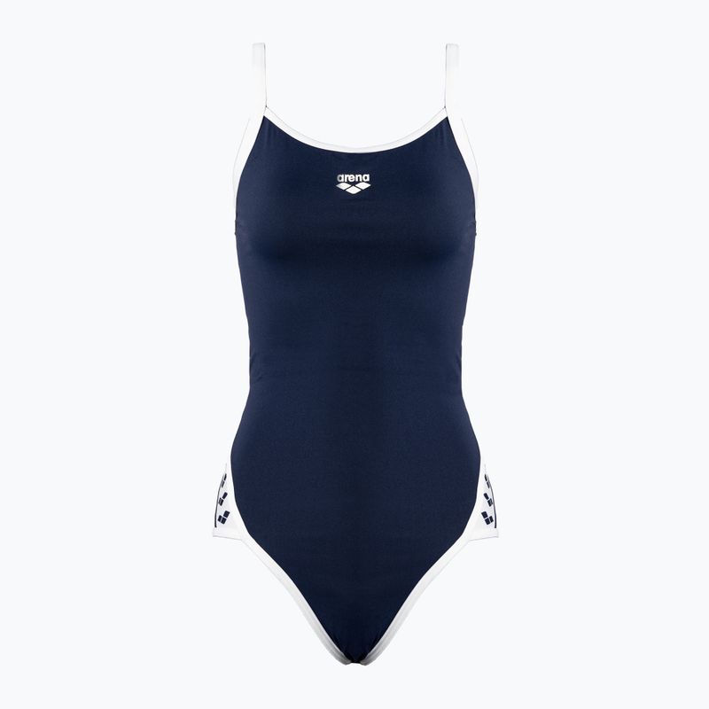 Costum de înot dintr-o bucată pentru femei arena Team Stripe Super Fly Back One Piece bleumarin 001195/701