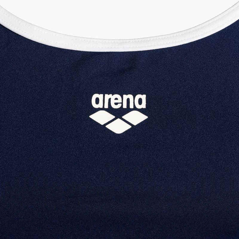 Costum de înot dintr-o bucată pentru femei arena Team Stripe Super Fly Back One Piece bleumarin 001195/701 3