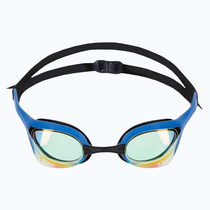 Ochelari de înot arena Cobra Ultra Swipe Mrirror yellow copper/blue 2