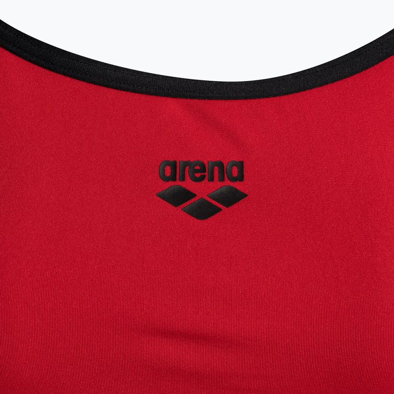 Costum de înot dintr-o bucată pentru femei arena Team Stripe Super Fly Back One Piece roșu-negru 001195/415 3