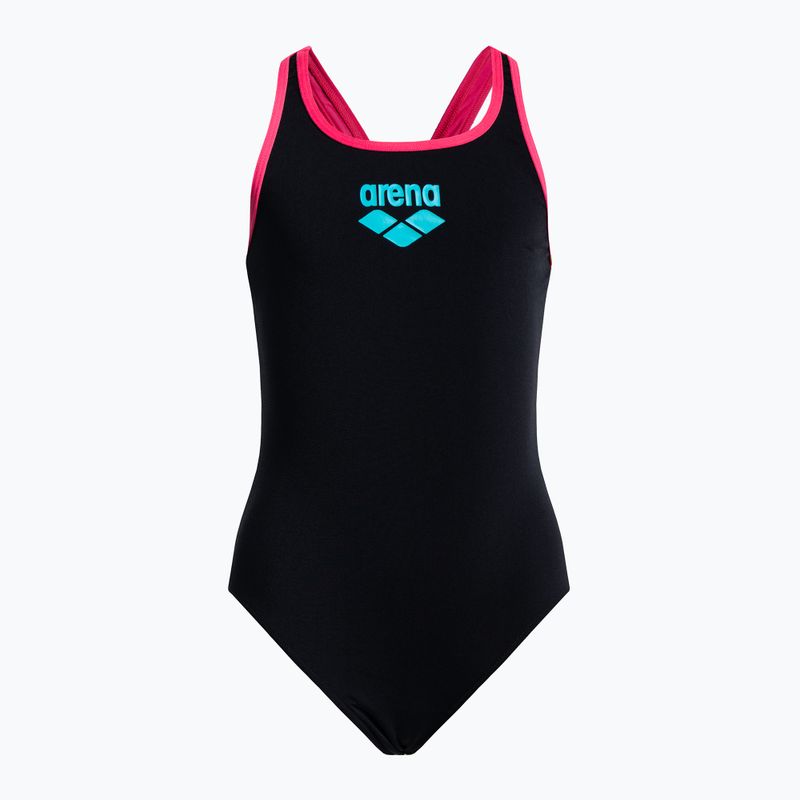 Costum de înot dintr-o bucată pentru copii arena Biglogo Swim Pro Back One Piece negru 001332/595