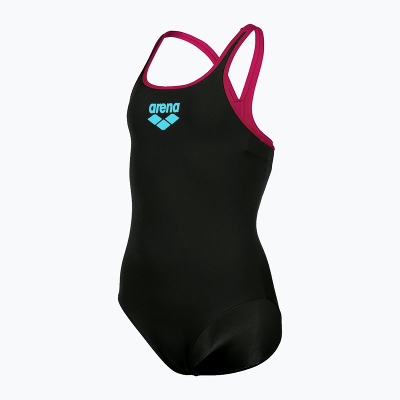Costum de înot dintr-o bucată pentru copii arena Biglogo Swim Pro Back One Piece negru 001332/595 4