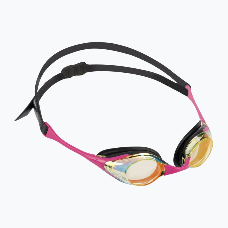Ochelari de înot Arena Cobra Swipe Mirror galben cupru/roz 004196/390