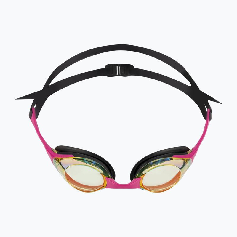 Ochelari de înot Arena Cobra Swipe Mirror galben cupru/roz 004196/390 2