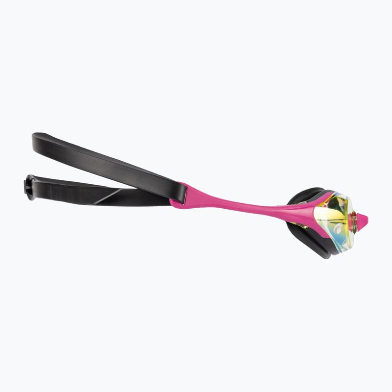 Ochelari de înot Arena Cobra Swipe Mirror galben cupru/roz 004196/390 3