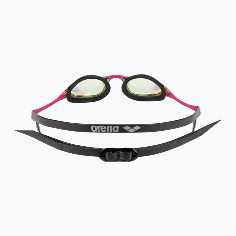 Ochelari de înot Arena Cobra Swipe Mirror galben cupru/roz 004196/390 5