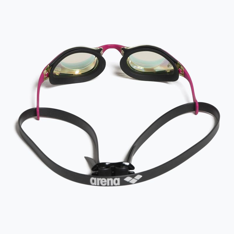 Ochelari de înot Arena Cobra Swipe Mirror galben cupru/roz 004196/390 9