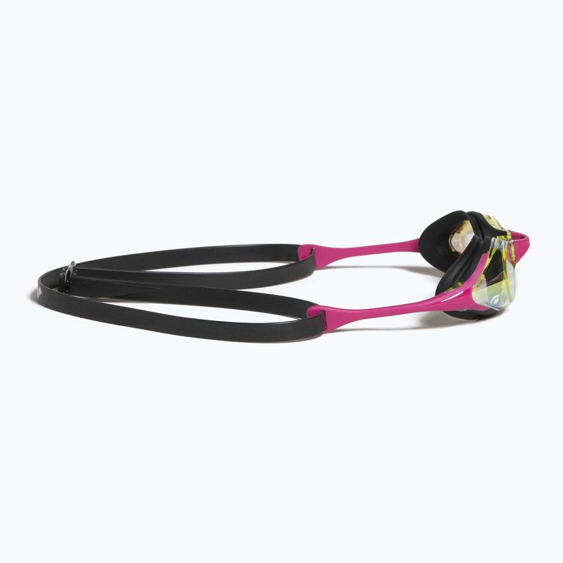 Ochelari de înot Arena Cobra Swipe Mirror galben cupru/roz 004196/390 10