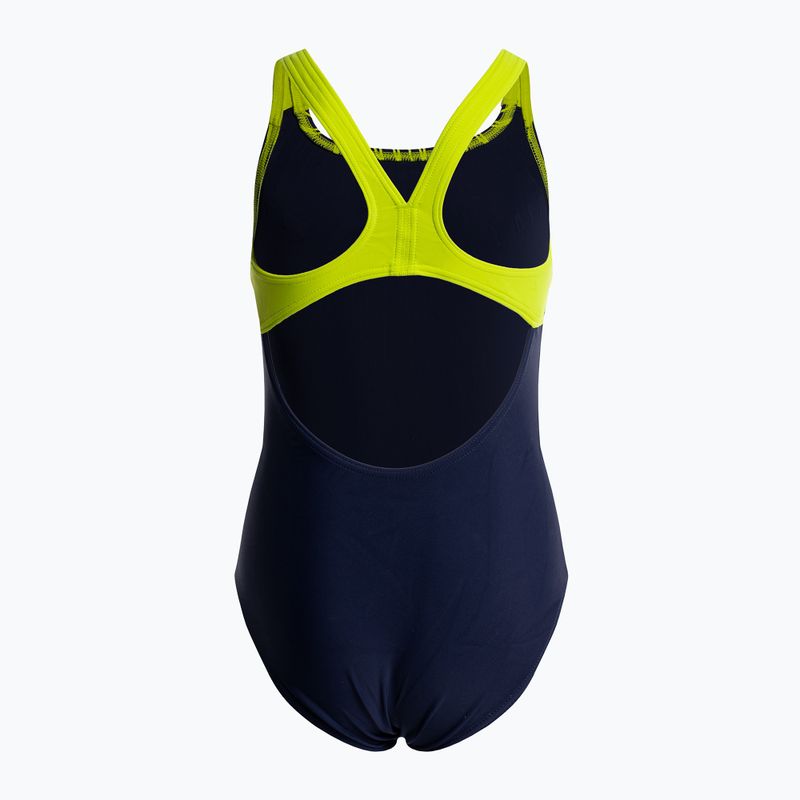 Costum de înot dintr-o bucată pentru copii arena Swim Pro Back One Piece bleumarin 004391/760 2