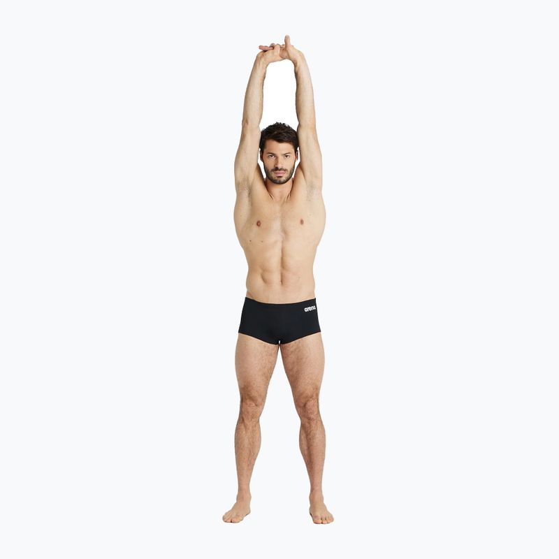 Bărbați arena Team Swim Short cu talie joasă Solid negru 004775/550 boxeri de înot 6