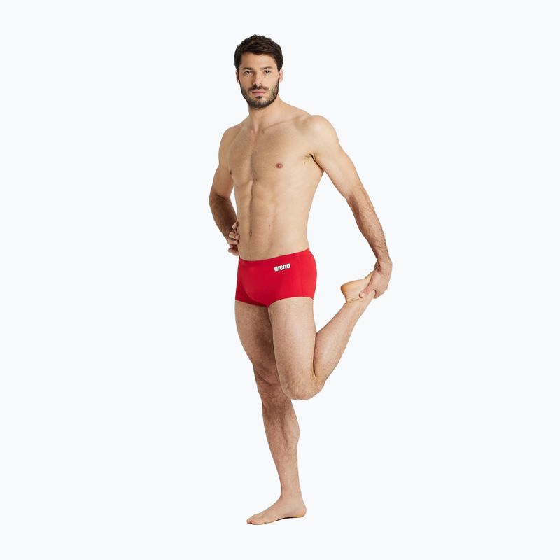 Bărbați arena Team Swim Pantaloni scurți cu talie joasă pentru bărbați Solid roșu 004775/450 boxeri de înot 5
