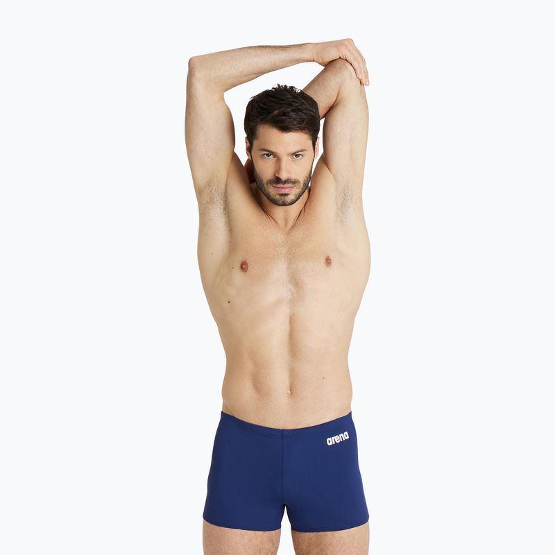 Boxeri de înot Arena Team Swim Short Solid navy/white 4
