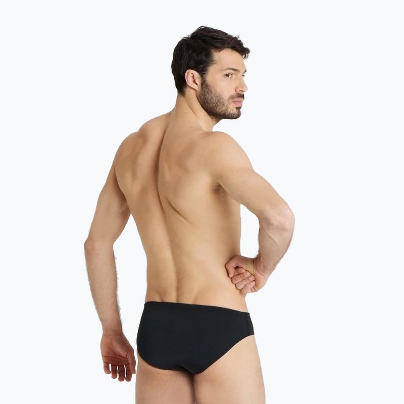 Slip de înot pentru bărbați arena Team Swim Briefs Solid black/white