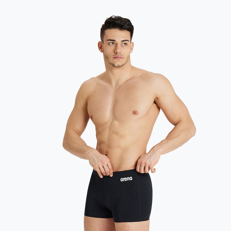 Boxeri de înot Arena Team Swim Short Solid black/white 4