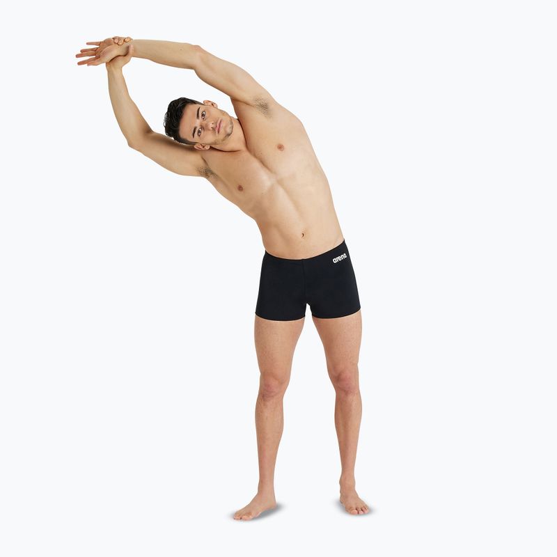 Boxeri de înot Arena Team Swim Short Solid black/white 5
