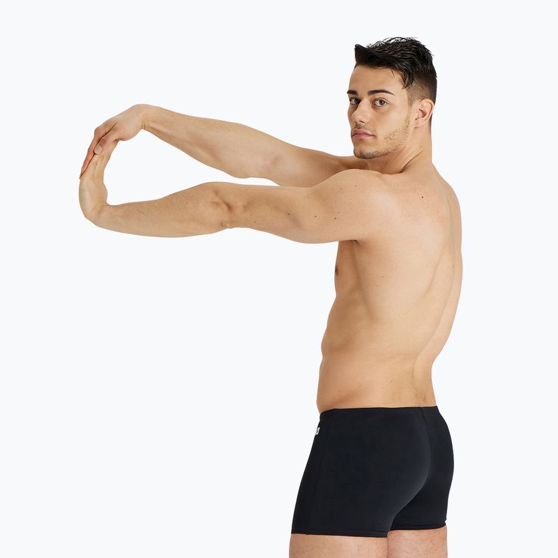Boxeri de înot Arena Team Swim Short Solid black/white 6