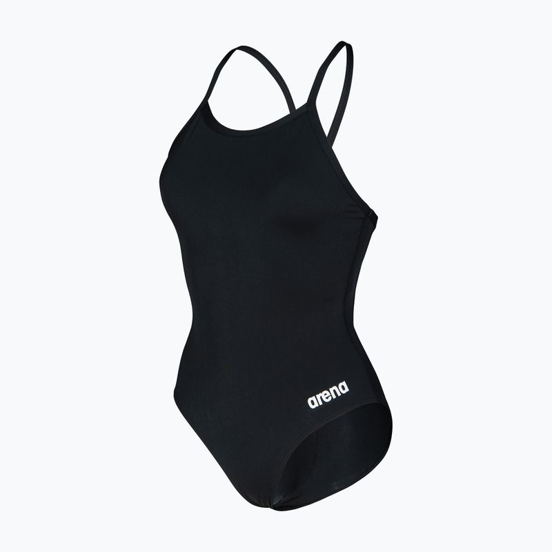Costum de baie întreg pentru femei Arena Team Light Drop Solid black/white 3